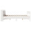 VidaXL vidaXL Bed Frame with Headboard White 150x200 cm King Size Solid Wood Pine 5