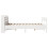VidaXL vidaXL Bed Frame with Headboard White 120x190 cm Small Double Solid Wood Pine 5