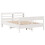 VidaXL vidaXL Bed Frame with Headboard White 120x190 cm Small Double Solid Wood Pine 3
