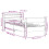 VidaXL vidaXL Bed Frame with Headboard White 75x190 cm Small Single Solid Wood Pine 4