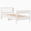 VidaXL vidaXL Bed Frame with Headboard White 75x190 cm Small Single Solid Wood Pine 3