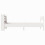 VidaXL vidaXL Bed Frame with Headboard White 75x190 cm Small Single Solid Wood Pine 5