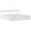 VidaXL vidaXL Bed Frame without Mattress White 180x200 cm Super King Solid Wood Pine 5