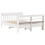 VidaXL vidaXL Bed Frame with Headboard Bed Base White 140x190 cm Solid Wood Pine 6
