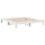 VidaXL vidaXL Bed Frame without Mattress White 150x200 cm King Size Solid Wood Pine 5