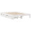 VidaXL vidaXL Bed Frame without Mattress White 150x200 cm King Size Solid Wood Pine 3