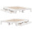 VidaXL vidaXL Bed Frame without Mattress White 150x200 cm King Size Solid Wood Pine 9