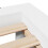 VidaXL vidaXL Bed Frame without Mattress White 150x200 cm King Size Solid Wood Pine 10