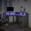 VidaXL vidaXL Desk with LED Lights Writing Working Table Grey Sonoma Engineered Wood 5