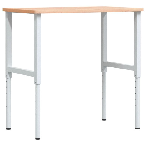 VidaXL vidaXL Workbench Wooden Work Table Work Bench Solid Wood Beech Rectangular 1