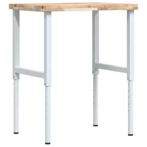 VidaXL vidaXL Workbench Wooden Work Table Work Bench Solid Wood Acacia Rectangular