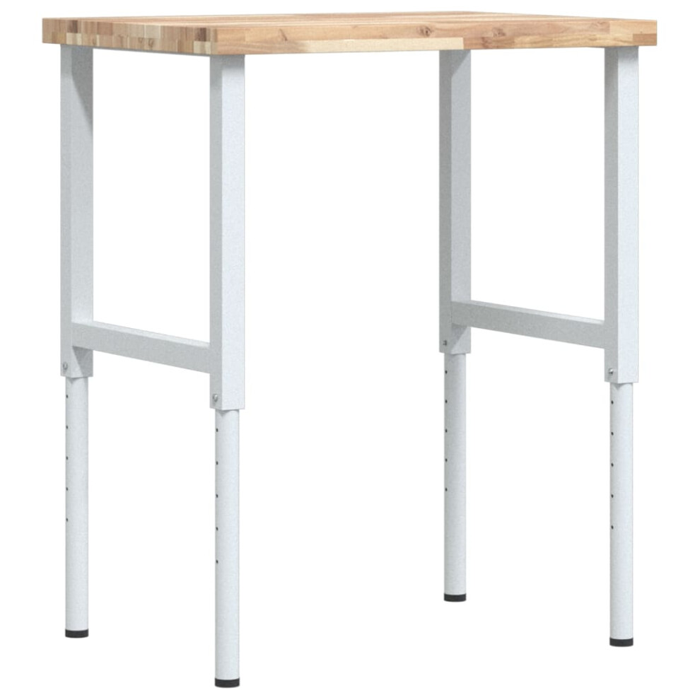 Vidaxl Workbench Wooden Work Table Work Bench Solid Wood Acacia Rectangular