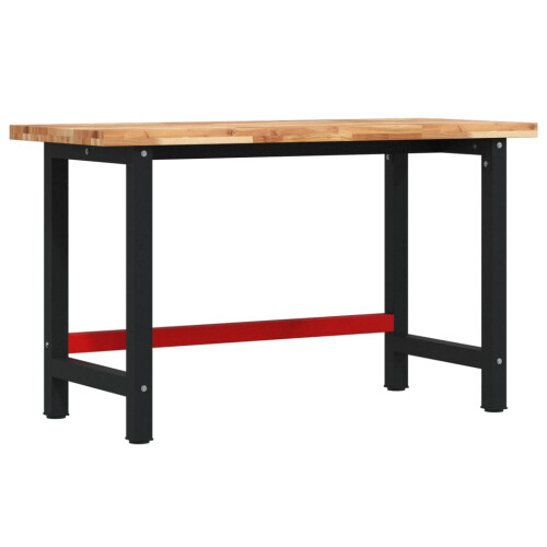 VidaXL vidaXL Workbench Wooden Work Table Work Bench Solid Wood Acacia Rectangular 1
