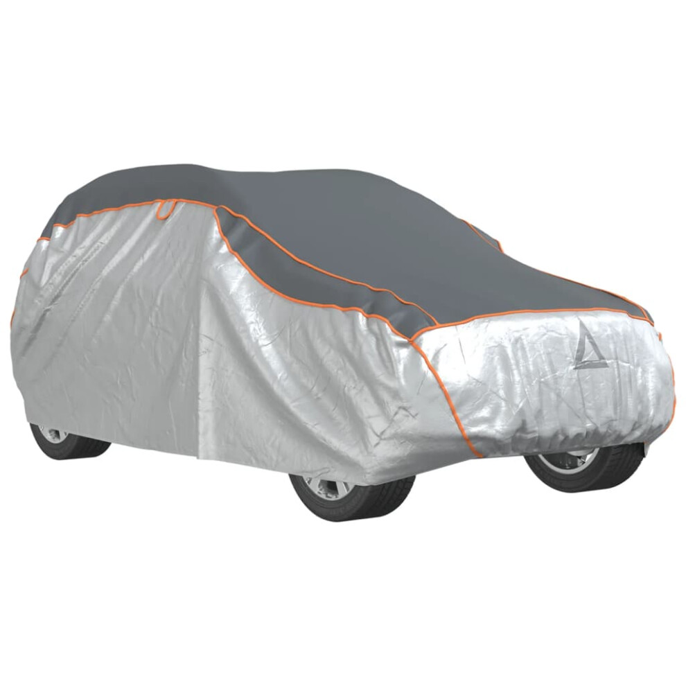 vidaXL Car Cover For SUV Hail Protection Full Waterproof M Grey And Silver