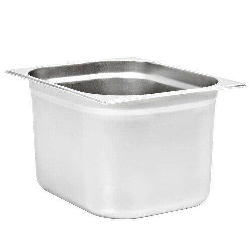 VidaXL vidaXL 2x Gastronorm Containers GN 1/2 200mm Stainless Steel Stackable Tray 2