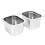 VidaXL vidaXL 2x Gastronorm Containers GN 1/2 200mm Stainless Steel Stackable Tray 2