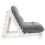 VidaXL vidaXL Futon Sofa Bed with Mattress Floor Bed Couch White Solid Wood Pine 6