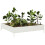 VidaXL vidaXL Hochbeet Weiß 100x100x26 cm Stahl 3