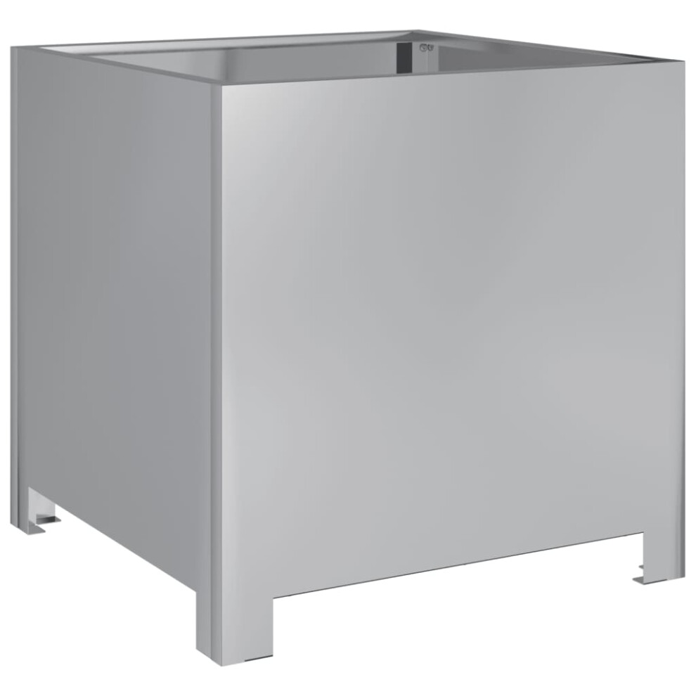 Vidaxl Garden Planter Plant Pot Patio Outdoor Planter Box Galvanised Steel