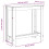 VidaXL vidaXL Bar Table Kitchen Counter Table Bistro Table White Engineered Wood 9