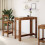 VidaXL vidaXL Bar Table Kitchen Counter Table Bistro Table Old Wood Engineered Wood 3