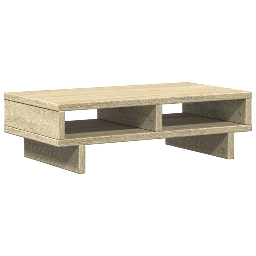 Vidaxl Monitor Stand Computer Stand Display Stand Sonoma Oak Engineered Wood