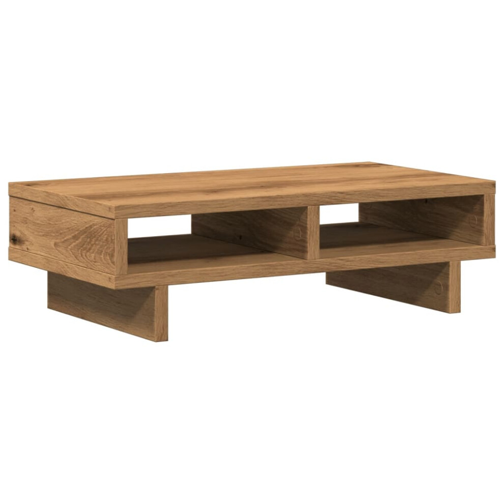 Vidaxl Monitor Stand Computer Stand Display Stand Artisian Oak Engineered Wood