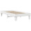 VidaXL vidaXL Bed Frame without Mattress White 75x190 cm Small Single Solid Wood Pine 6