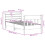 VidaXL vidaXL Bed Frame with Headboard White 75x190 cm Small Single Solid Wood Pine 4