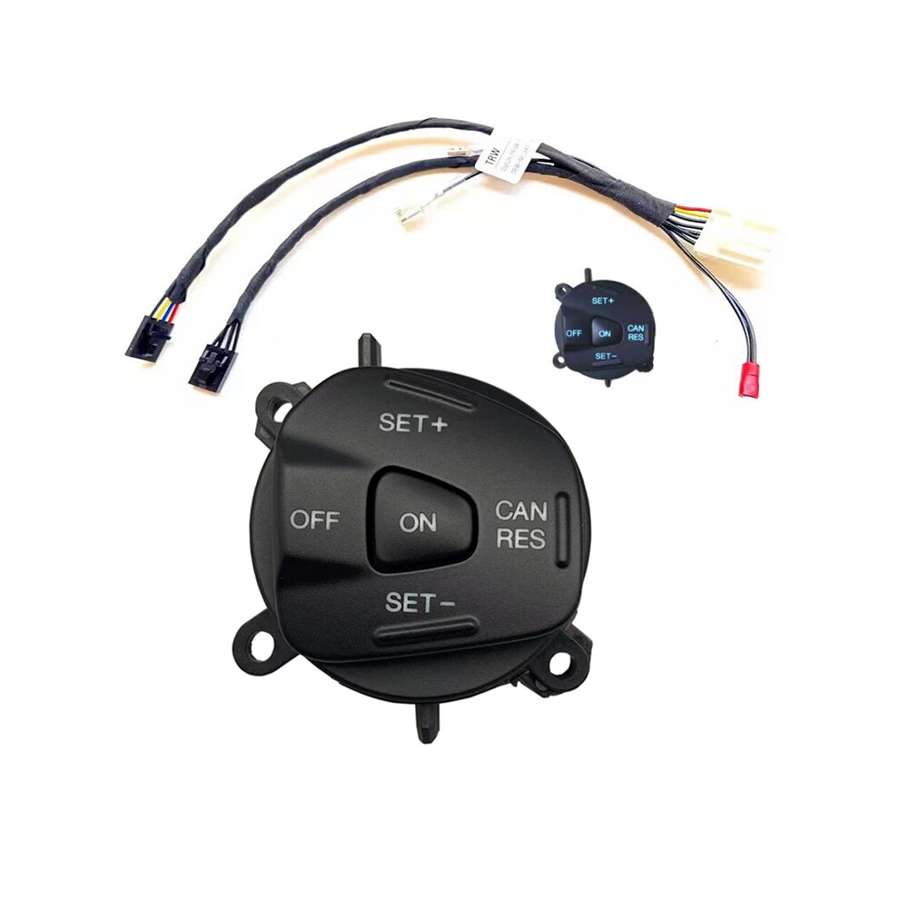 (Right Side Wire) Car Cruise Control Buttons For Ford Fiesta Mk7 Ecosport 2013 Steering Wheel Button Audio Volume Cruise Control Switch 8704304397607