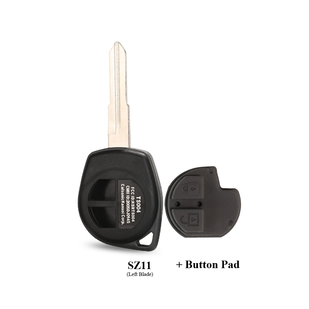 (Sz11 With Pad) 2 Buttons Remote Key Case + Button Pad For Suzuki Grand Vitara Igins Alto Sx4 Agila Fob Shell Hu133r Toy43 Sz11r Blade 8704304399243