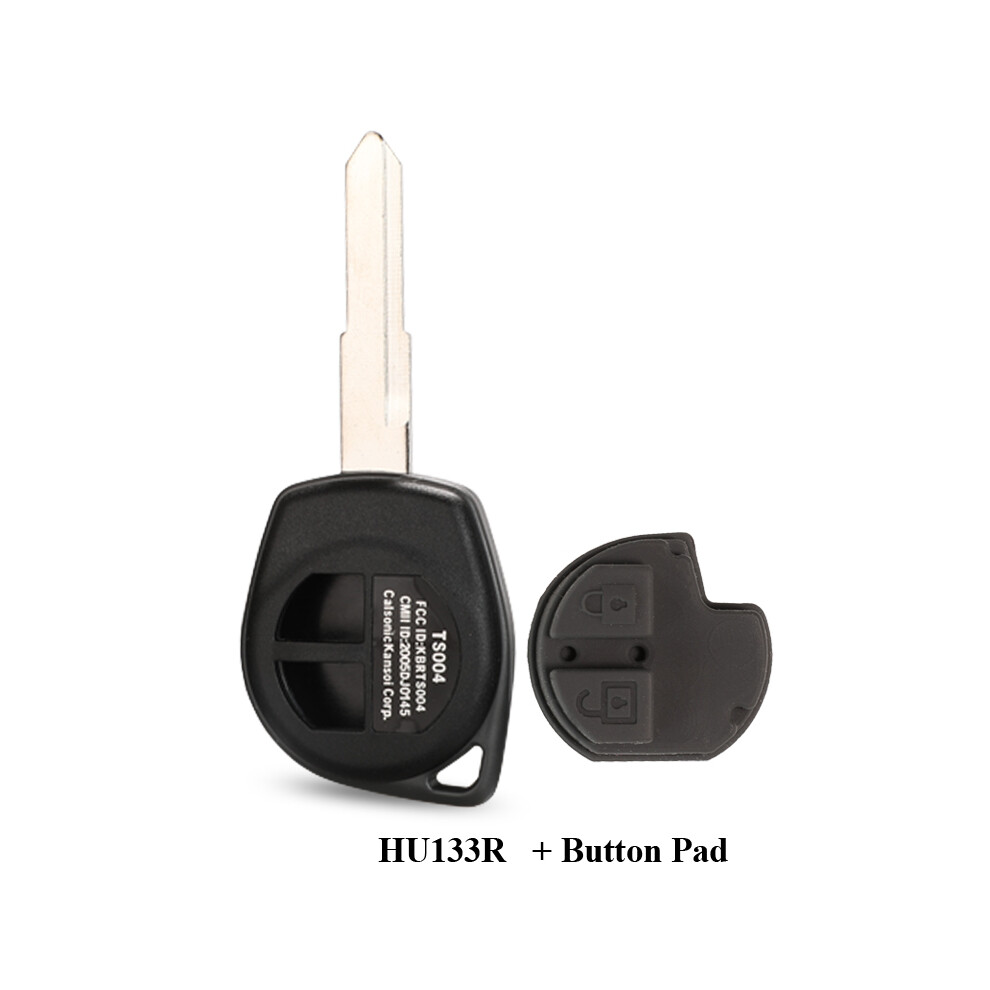 (Hu133r With Pad) 2 Buttons Remote Key Case + Button Pad For Suzuki Grand Vitara Igins Alto Sx4 Agila Fob Shell Hu133r Toy43 Sz11r Blade 8704304399236