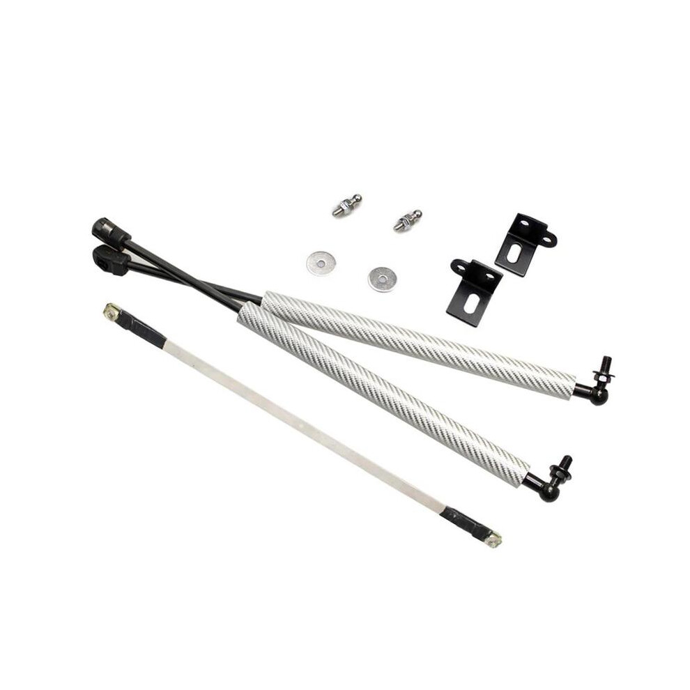 ( Carbon Fiber) For Skoda Karoq Nu7 2017-2023 Front Hood Bonnet Modify Gas Struts Shock Damper Lift Supports Absorber Fiber Prop Rod Arms Silver 8704304401359