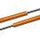 (Carbon Fiber Orange) Gas Struts for 2016-2024 Hyundai Elantra GT / Hyundai i30 (PD) Modify Front Hood Bonnet Lift Supports Shock Dampers Absorber Rod 1