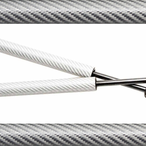 (silver carbon fiber) Damper for Ford Bronco Sport (CX430) 2021-2024 Modify Gas Struts 2x Front Hood Bonnet Lift Support Shock absorbers