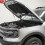(silver carbon fiber) Damper for Ford Bronco Sport (CX430) 2021-2024 Modify Gas Struts 2x Front Hood Bonnet Lift Support Shock absorbers 2