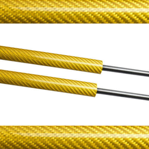 (Yellow Carbon Fiber) For Hyundai i20N 2020 2021 2022 2023 2024 Front Hood Bonnet Modify Refit Gas Spring Fiber Lift Supports Struts Rod Shocks