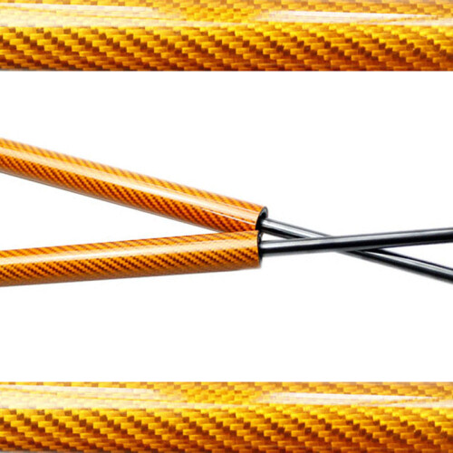 (Orange Carbon Fiber) For Hyundai i20N 2020 2021 2022 2023 2024 Front Hood Bonnet Modify Refit Gas Spring Fiber Lift Supports Struts Rod Shocks