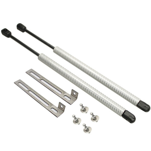 (silver carbon fiber) For 2020-2024 Seat Cupra Leon MK4 KL1 KL8 Front Bonnet Hood Modify Gas Struts Lift Support Shock Damper Absorber Piston Rod Prop