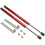 (red carbon fiber) For 2020-2024 Seat Cupra Leon MK4 KL1 KL8 Front Bonnet Hood Modify Gas Struts Lift Support Shock Damper Absorber Piston Rod Prop 1