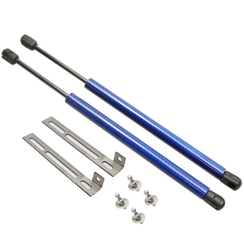 (blue carbon fiber) For 2020-2024 Seat Cupra Leon MK4 KL1 KL8 Front Bonnet Hood Modify Gas Struts Lift Support Shock Damper Absorber Piston Rod Prop