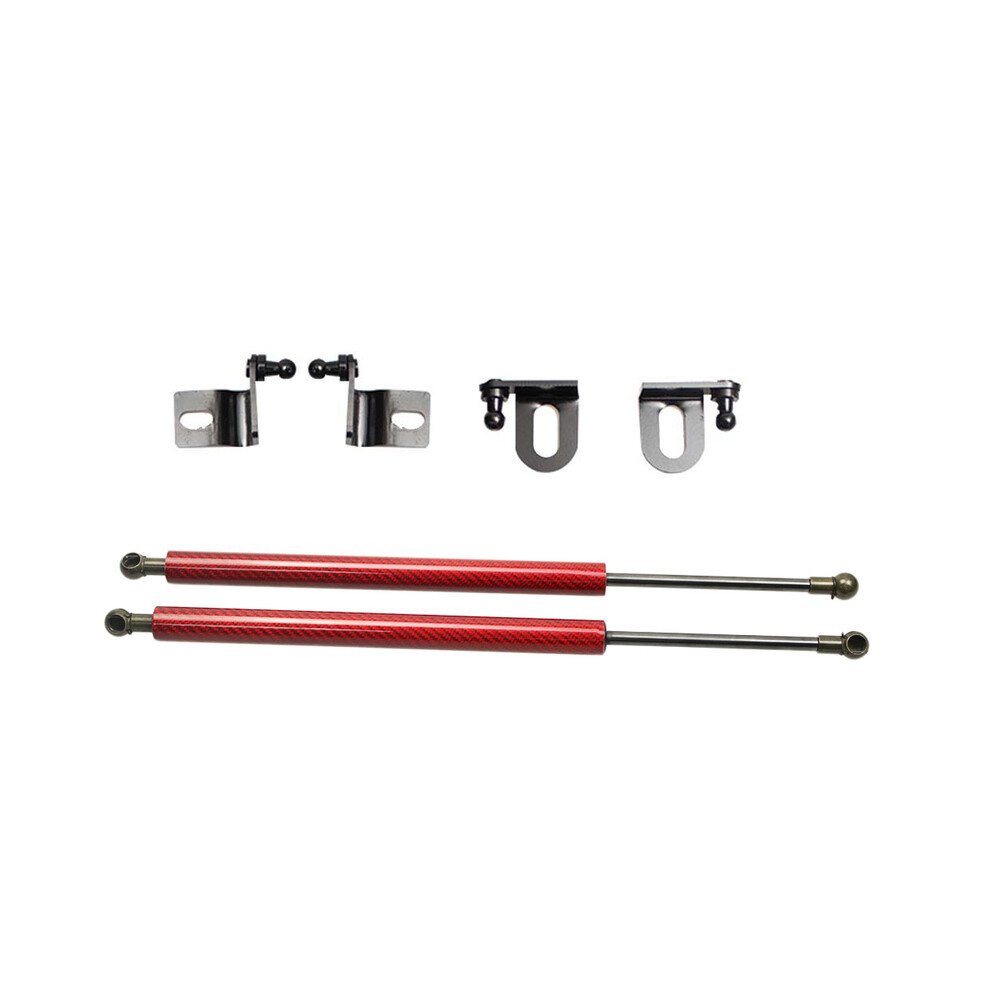 ( Carbon Fiber) Hood Dampers For Toyota Prius Xw30 2009-2015 Front Engine Bonnet Modify Gas Struts Lift Support Fiber Shocks Piston Rods Red 8704304408969