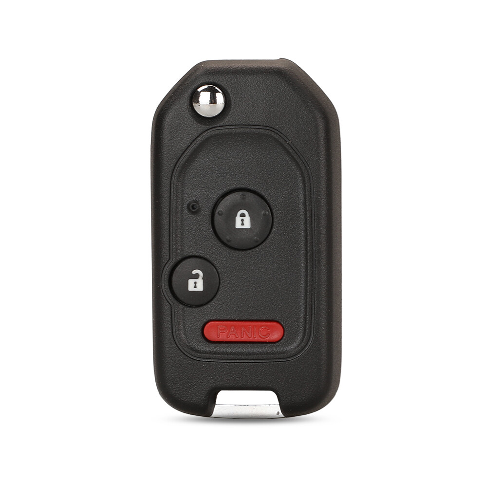(3Bnt Panic With Pad) 2/3/4Btn Modified Filp Remote Key Shell Fob Case For Honda Fit Crv Civic Insight Ridgeline Hrv Jazz Accord 2003-2013 8704304409799