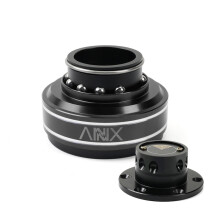 (Black) RASTP-6 Hole Racing Simulator Game Steering Wheel Quick Release Hub Adapter 70mm For MOZA Simagic M10 A/Mini Euro Truck RS-QR040