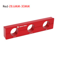 (Red-28.6MM-30MM) Bicycle Rear Suspension Shock Absorber Holder Front Fork Hub Repair Clamp Tube Holder 5-30mm Tube Holder Bike Car Repair Tool