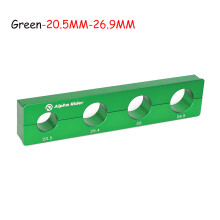 (Green-20.5MM-26.9MM) Bicycle Rear Suspension Shock Absorber Holder Front Fork Hub Repair Clamp Tube Holder 5-30mm Tube Holder Bike Car Repair Tool