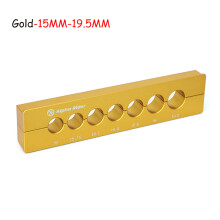 (Gold-15MM-19.5MM) Bicycle Rear Suspension Shock Absorber Holder Front Fork Hub Repair Clamp Tube Holder 5-30mm Tube Holder Bike Car Repair Tool