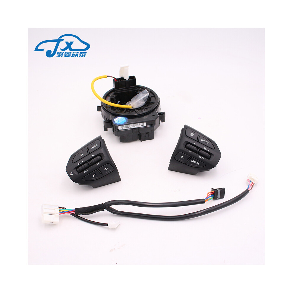 (Brown) For Kia Picanto (Morning) 2017 Steering Wheel Button Switch Fixed Speed Cruise Button Multimedia Control Switch Assembly Cable Brown 8704304414212