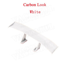 (White) GT Style Small Rear Trunk Spoiler Wing Car Rear Spoiler Boot Mini Wing Model Decoration Auto Accessories Universal Wing