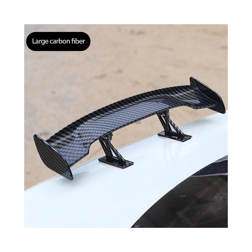 (Large Carbon Fiber) Car Universal Mini Spoiler Tail Wing Fiber Look Mini Modified Tail Wings Model Auto Styling Decoration Car Accessories 8704304415660